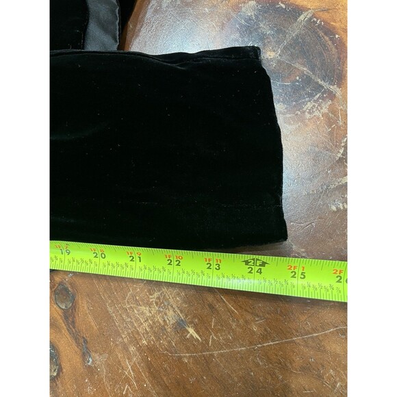 Paperwhite Velvet Black Blazer Womens Tuxedo Jacket 8 Holiday Party Oversized - Picture 8 of 12